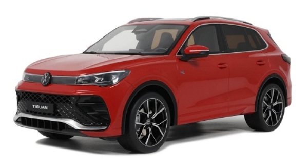 OT489 Volkswagen Tiguan e Tsi R-Line Persimmon 2024 Red Metallic 1:18